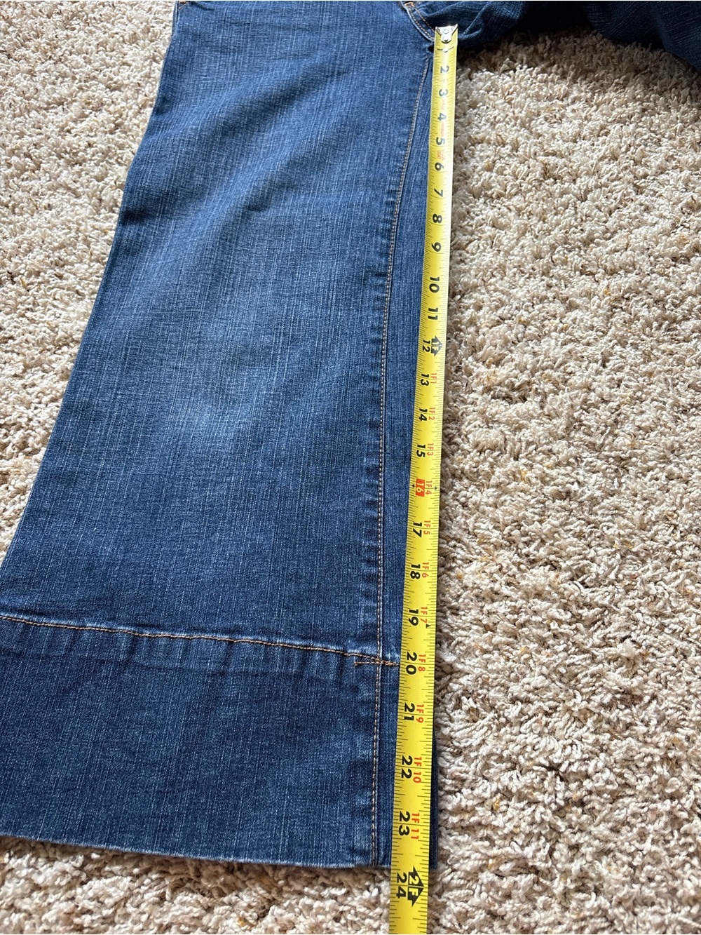 DELiA*S Vintage Y2K Dream Jeans - Gaucho Style Crop Wide Leg Low Rise Sz 1 - 2 - Picture 5 of 8